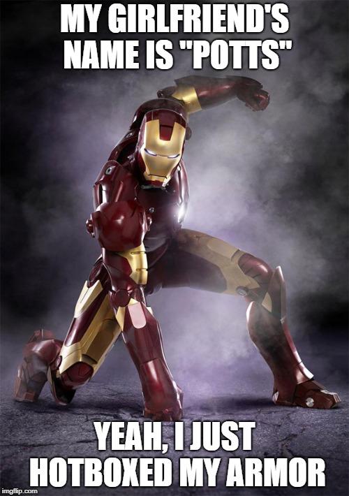 Superheroes and Weed - Iron Man