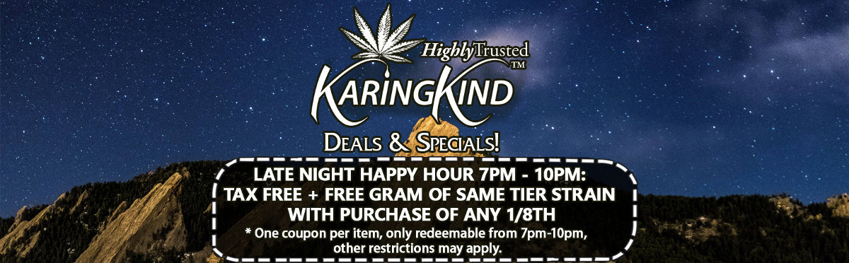 Late Night Boulder Dispensary Happy Hour