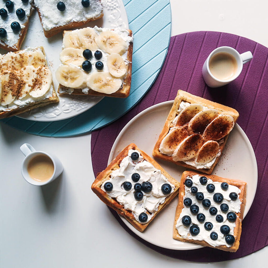waffles and coffee