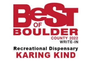 Karing Kind 2022 Best of Boulder Recreational Dispensary