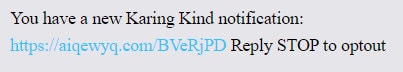 Alpine-Text-Notification-Screenshot