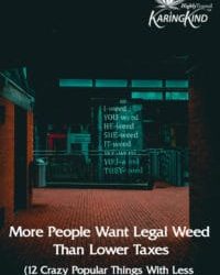 More People Want Legal Weed Than Lower Taxes (12 Crazy Popular Things With Less Support Than Cannabis Legalization)