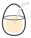 karing kind egg happy hour straw icon